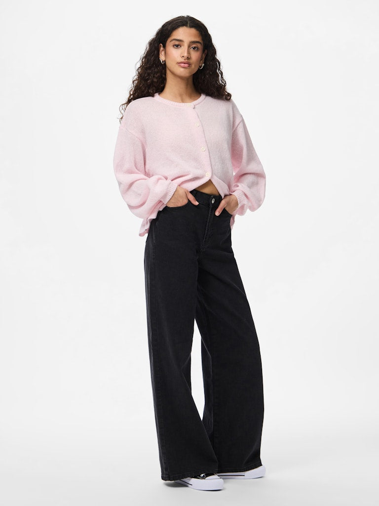 PCIda LS O-Neck Knit Cardigan Pink-A-Boo
