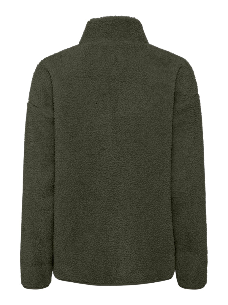 PCSadia LS Teddy Jacket Forest Night