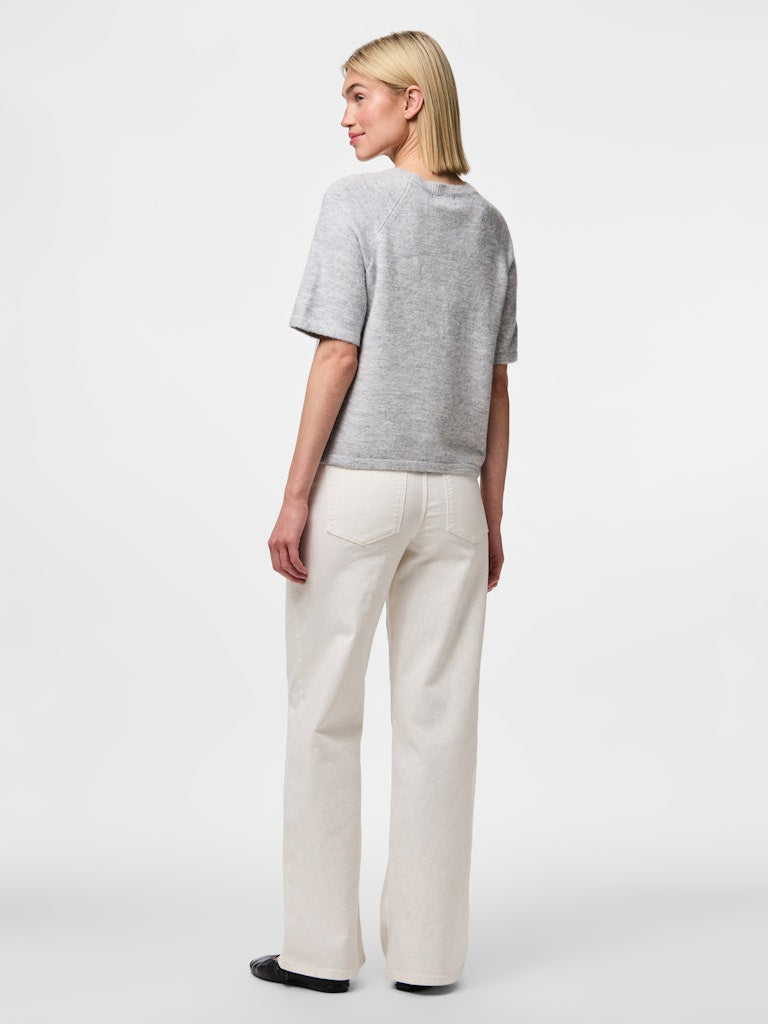 PCMikela SS O-Neck Knit LGM