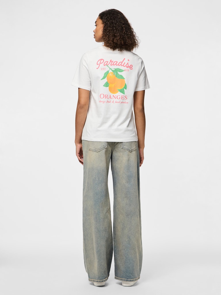 PCSummer SS Printed T-Shirt Paradies Oranges