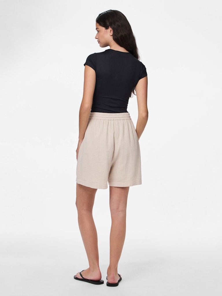 PCAstina HW Shorts Silver Gray