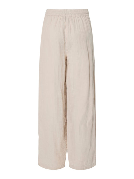 PCSAstina HW Wide Pants Silver Gray