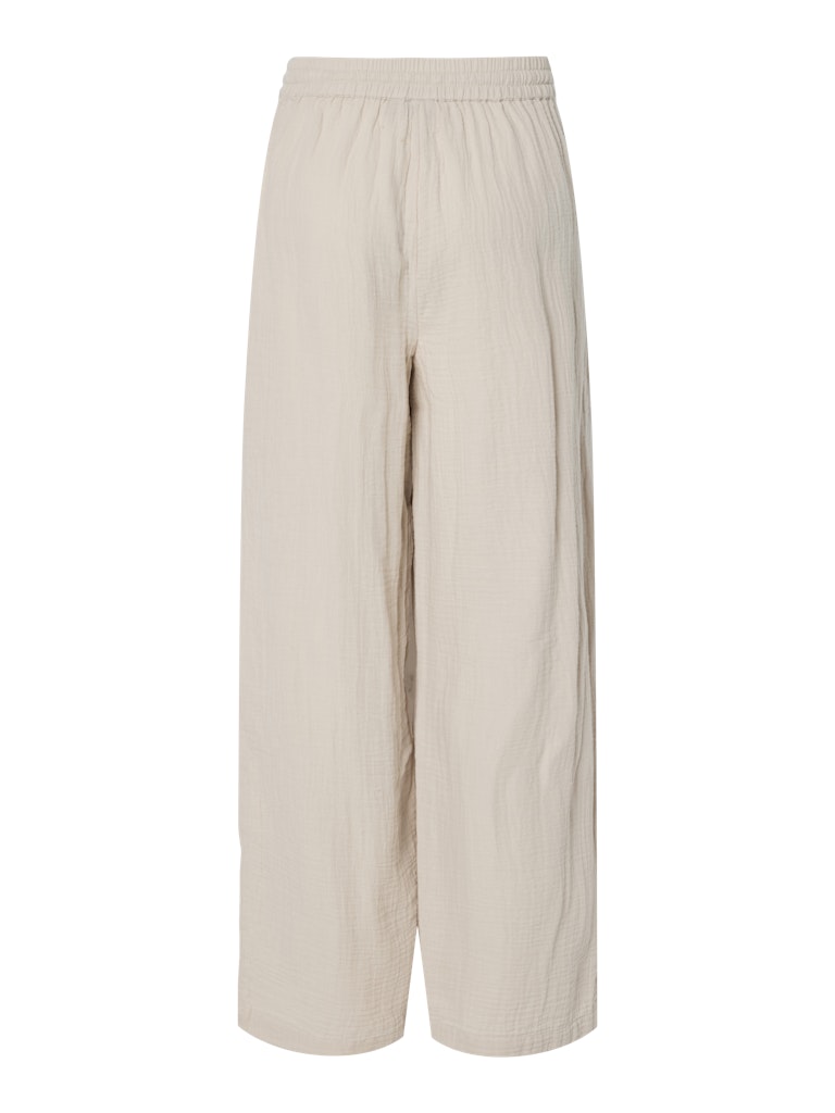 PCSAstina HW Wide Pants Silver Gray