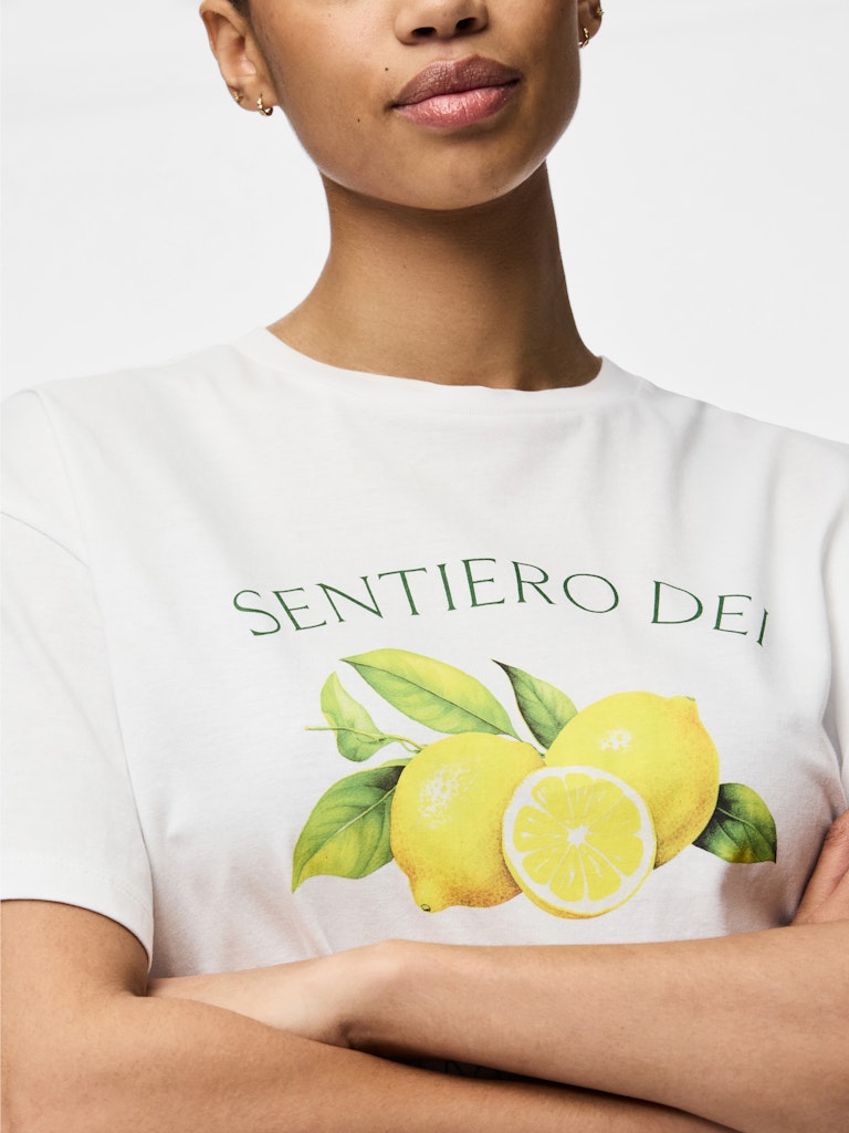PCThea SS Printed T-Shirt Limoni