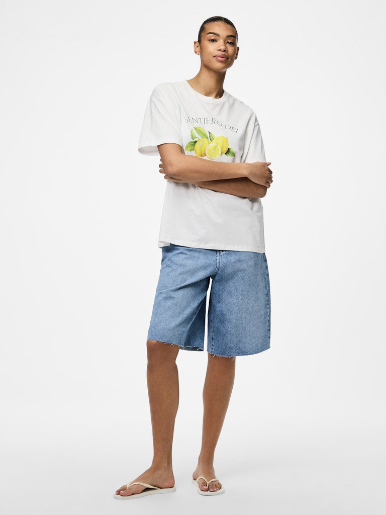 PCThea SS Printed T-Shirt Limoni