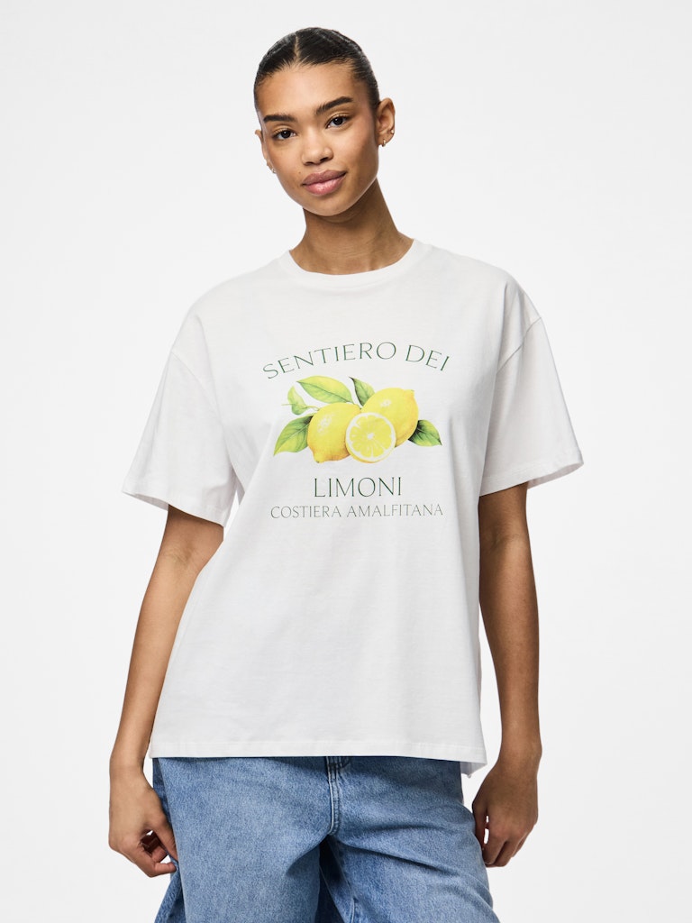 PCThea SS Printed T-Shirt Limoni