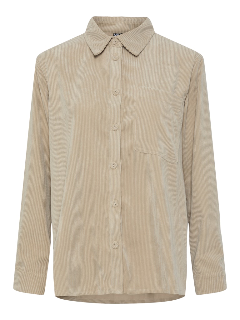 PCJeffi LS Shirt White Pepper