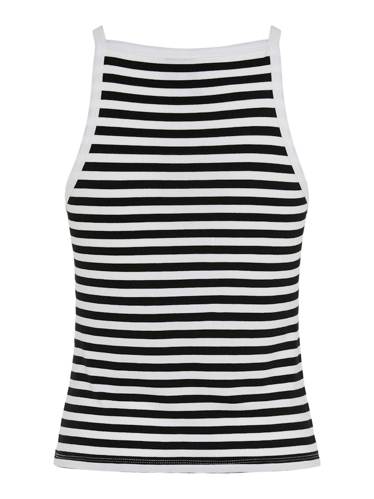 PCJane Strap Short Top Black Bright White