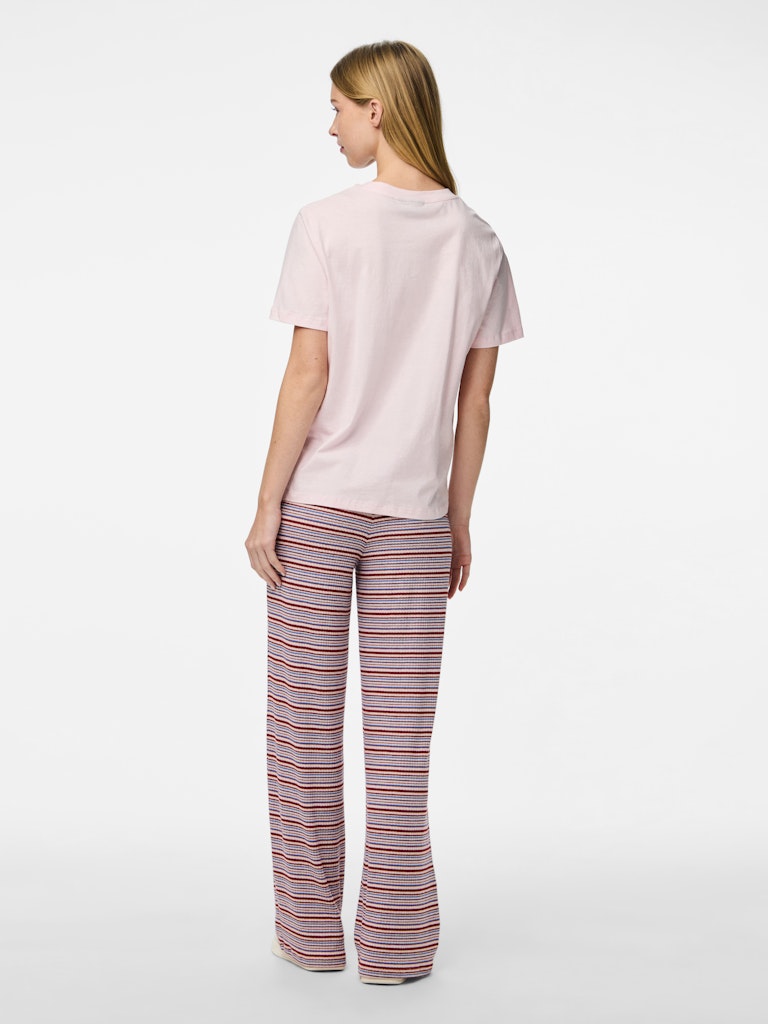 PCTamera SS Printed T-Shirt Pink