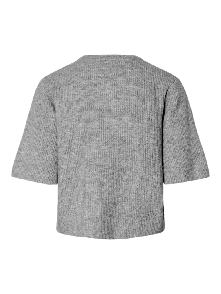PCSilly SS O-Neck Knit Cardigan LGM