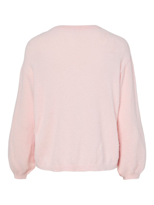 PCNaomi LS O-Neck Knit Roseate Spoonbill