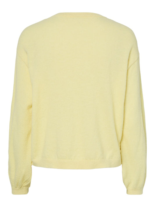 PCNaomi LS O-Neck Knit French Vanilla