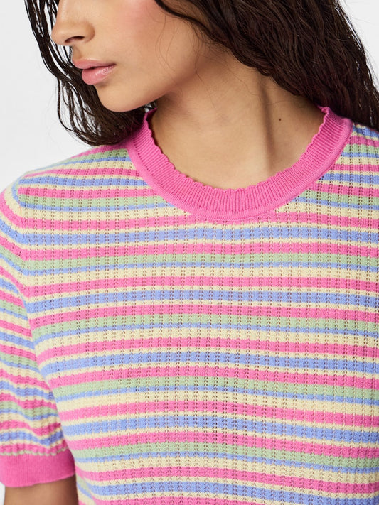 PCDiana SS-O-Neck Knit Wild Orchid