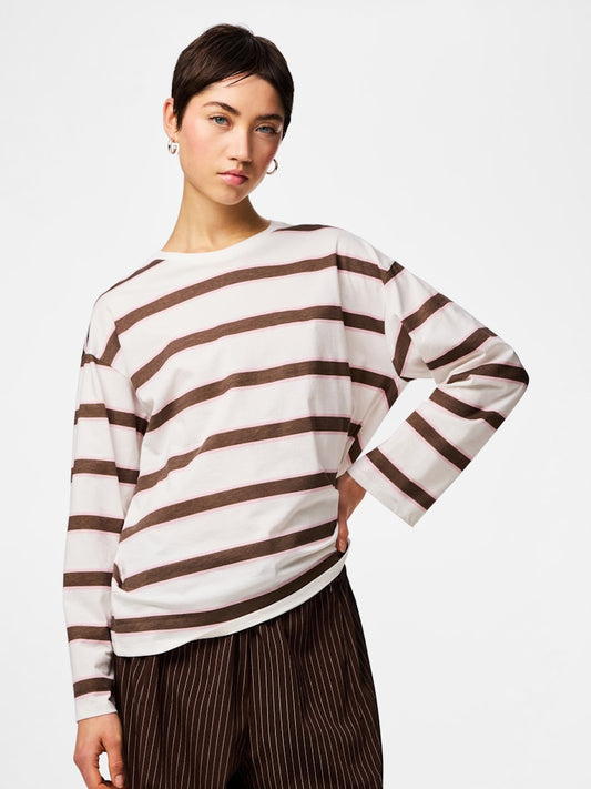 PCMila LS Loose Tee Coffee Quartz
