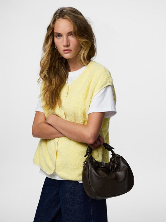 PCKatty Teddy Vest French Vanilla