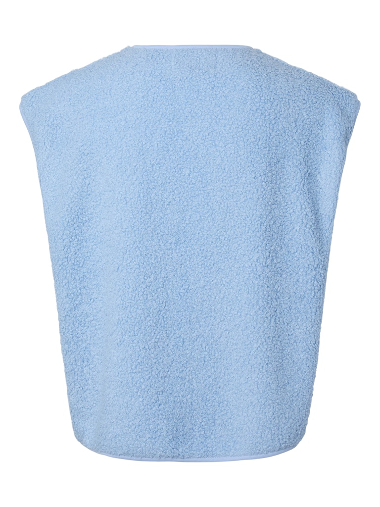 PCKatty Teddy Vest Cashmere Blue