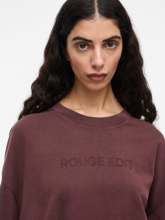 ROUSophias SS O-Neck Tee Decadent Choc