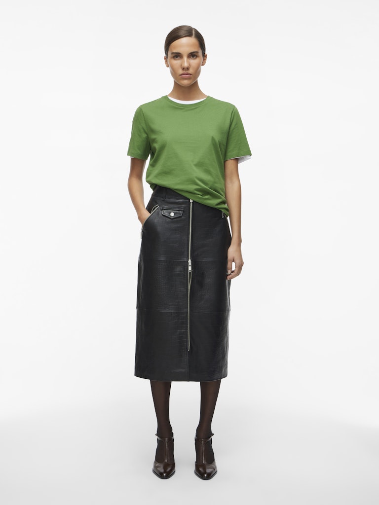 ROUPima SS O-Neck Tee Artichoke Green