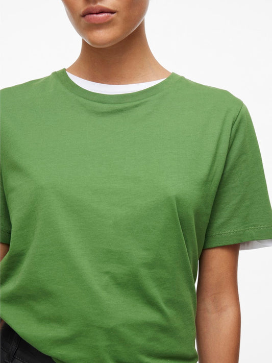 ROUPima SS O-Neck Tee Artichoke Green