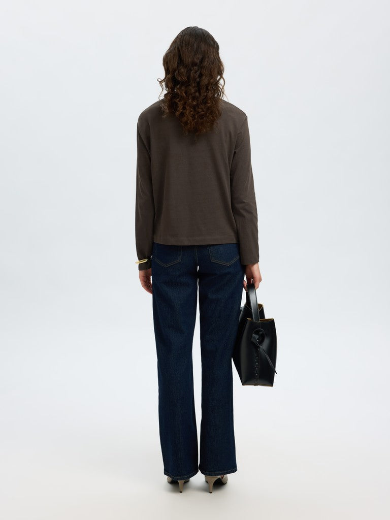 SLFEssential LS Boxy Tee Delicioso