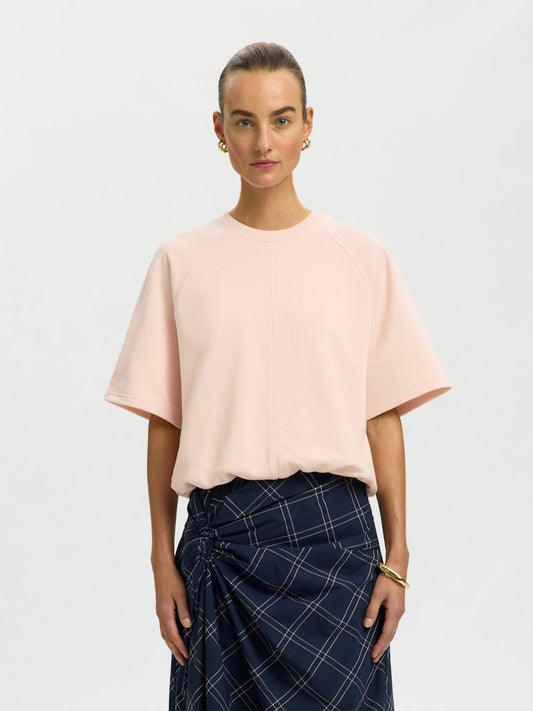 SLWTabby SS Bubble Sweat Pale Dogwood