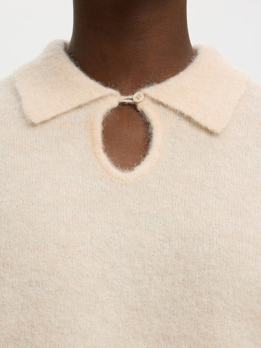 SLFSia 2/4 Knit Top Birch