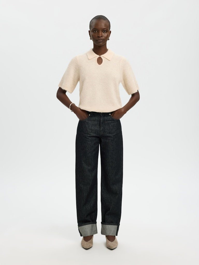 SLFSia 2/4 Knit Top Birch