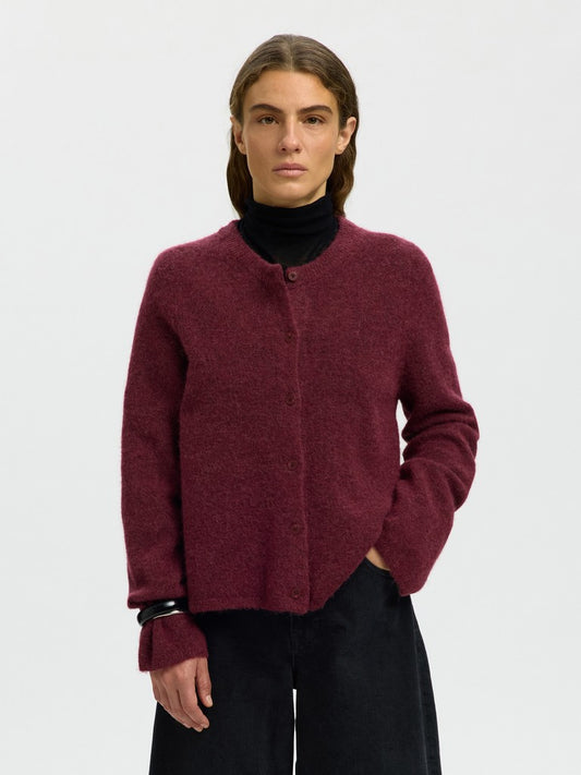 SLFLulu New Knit Cardigan Tawny Port