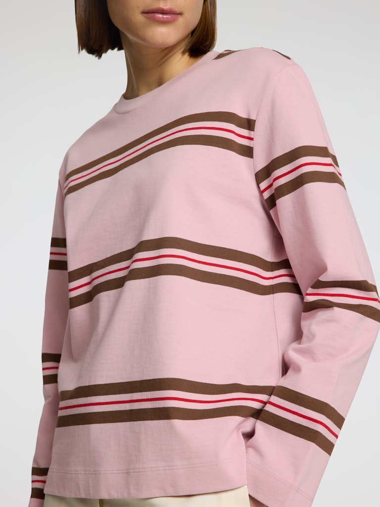 SLFBoxy-Luma LS O-Neck Tee Bleached Mauve