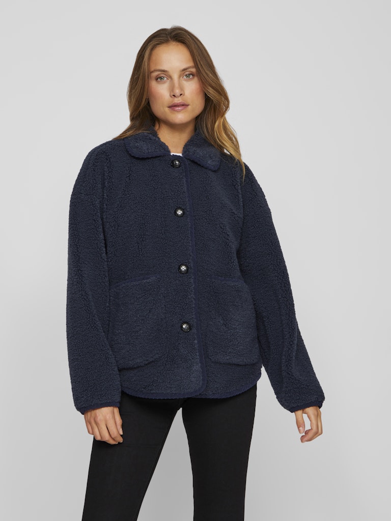 VIMelusa Teddy Jacket Navy Blazer