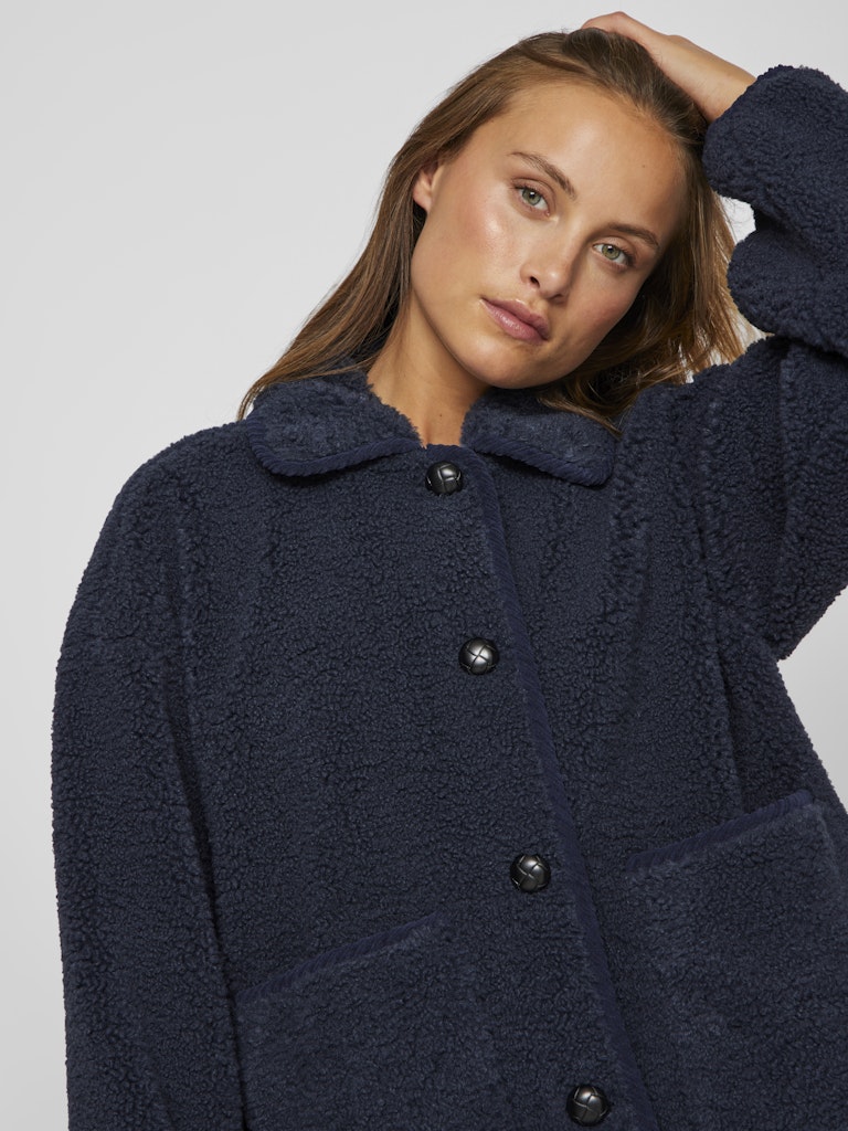VIMelusa Teddy Jacket Navy Blazer