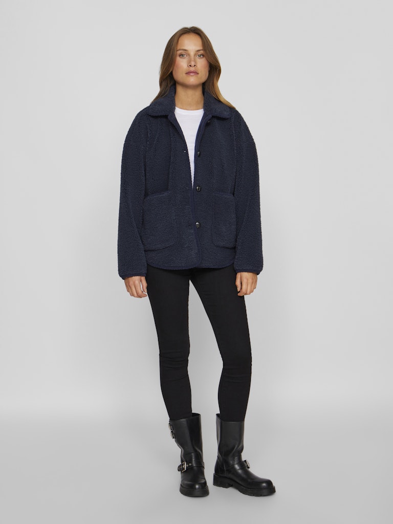 VIMelusa Teddy Jacket Navy Blazer
