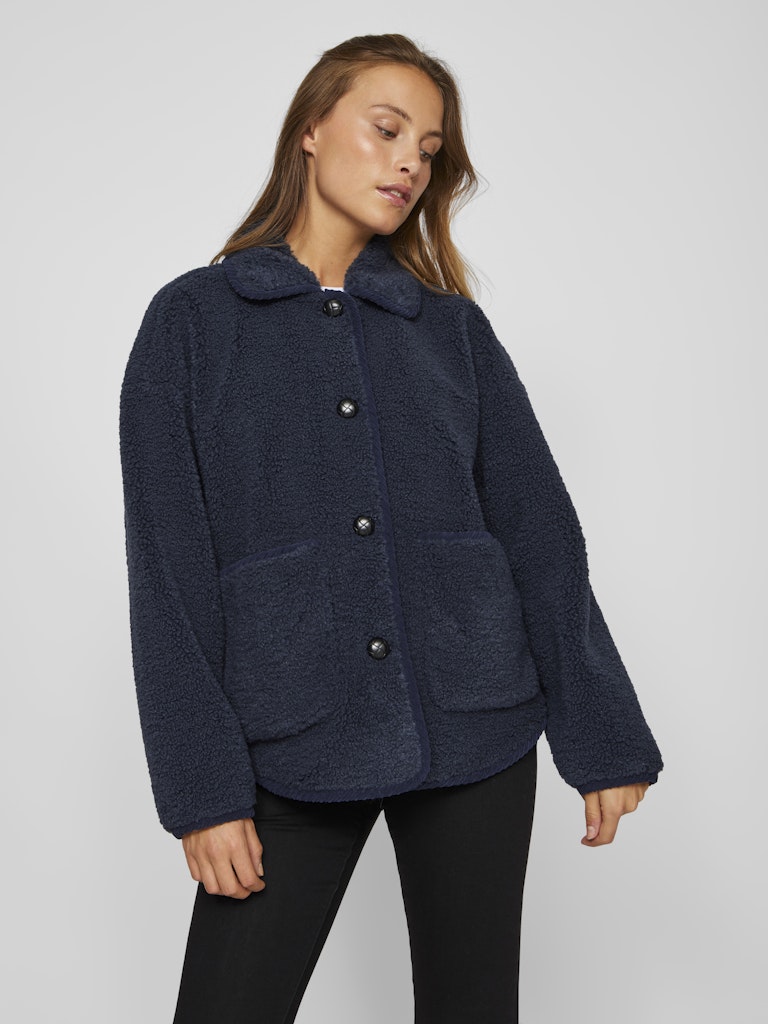 VIMelusa Teddy Jacket Navy Blazer