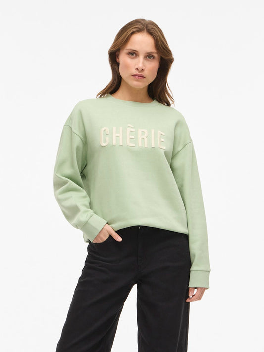 VITasse L/S O-Neck Sweat Smoke Green