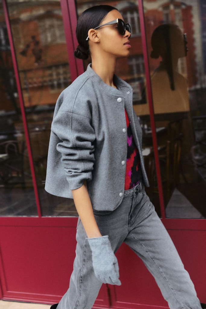 VISolo L/S Short Jacket Medium Grey