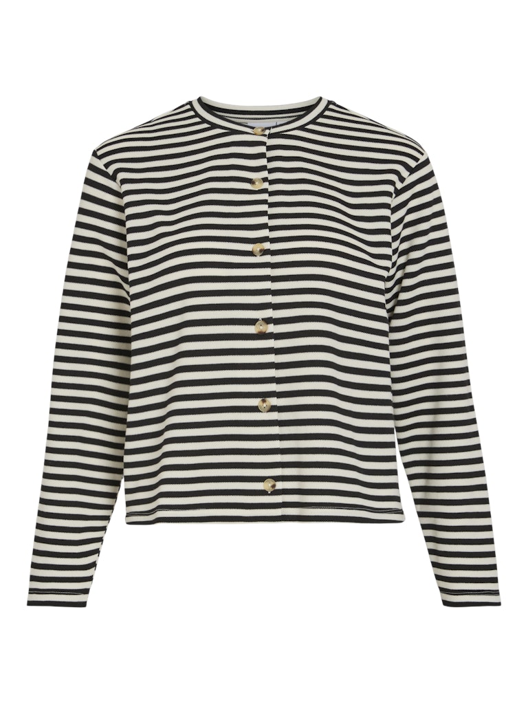 VIVerena O-Neck Cardigan Birch Black Beauty