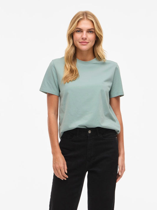 VINora S/S T-Shirt Blue Surf