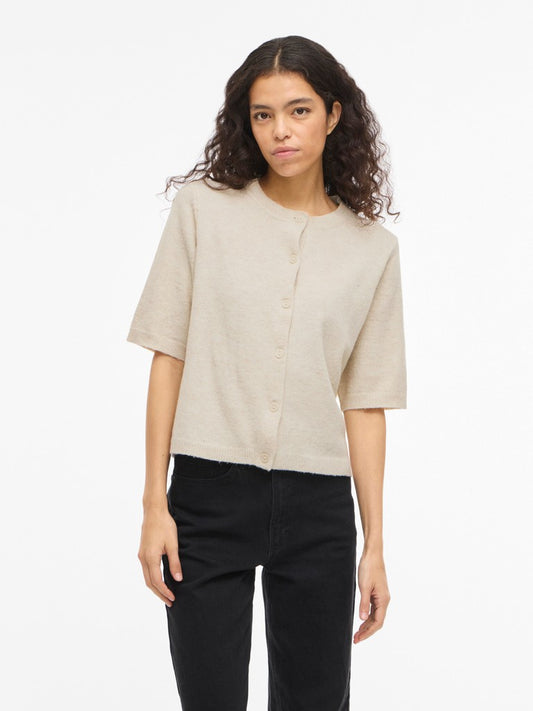VILiga 2/4 O-Neck Cardigan Birch