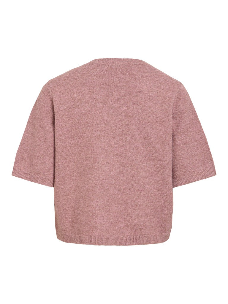 VILiga 2/4 O-Neck Cardigan Nostalgia Rose