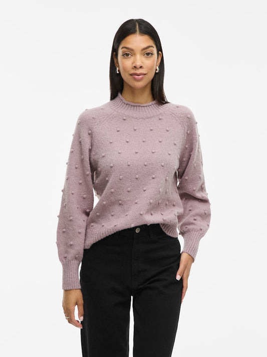 VITuli O-Neck L/S Knit Top Toadstool