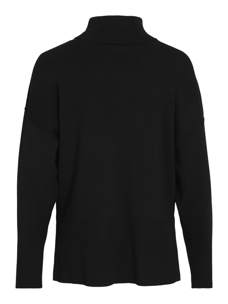 VIOstria Rollneck L/S Knit Top Black