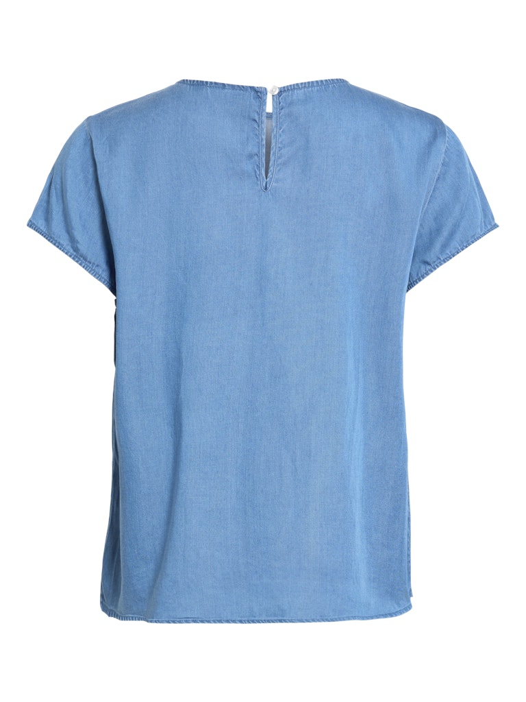 VIBista C/S O-Neck Top Medium Blue