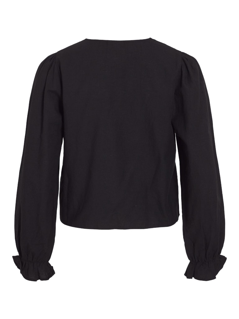 VIPolene V-Neck L/S Top Black Beauty
