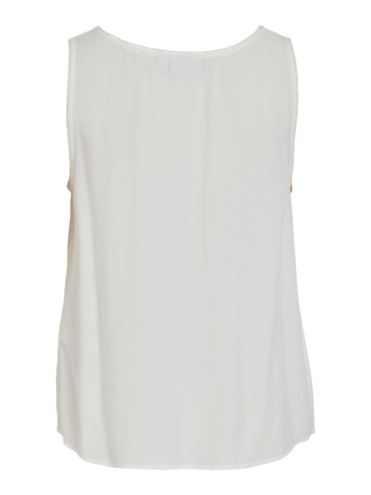 VIFulia V-Neck Top Egret