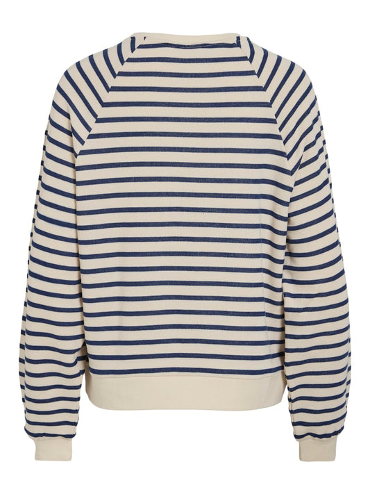 VIHeather L/S Striped Sweat Navy Blazer
