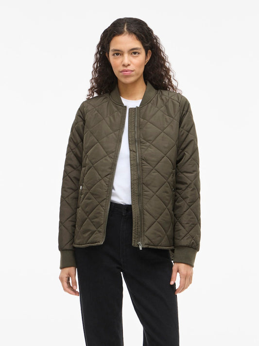 VITate Baseball Neck Bomber Jacket Forest Night