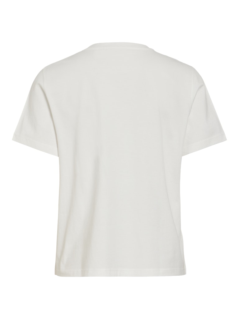 VISybil Berry O-Neck S/S Top Snow White Kiwi