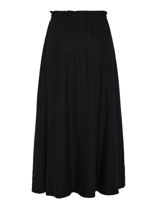 Yasflaxy HW Ankle Skirt Black