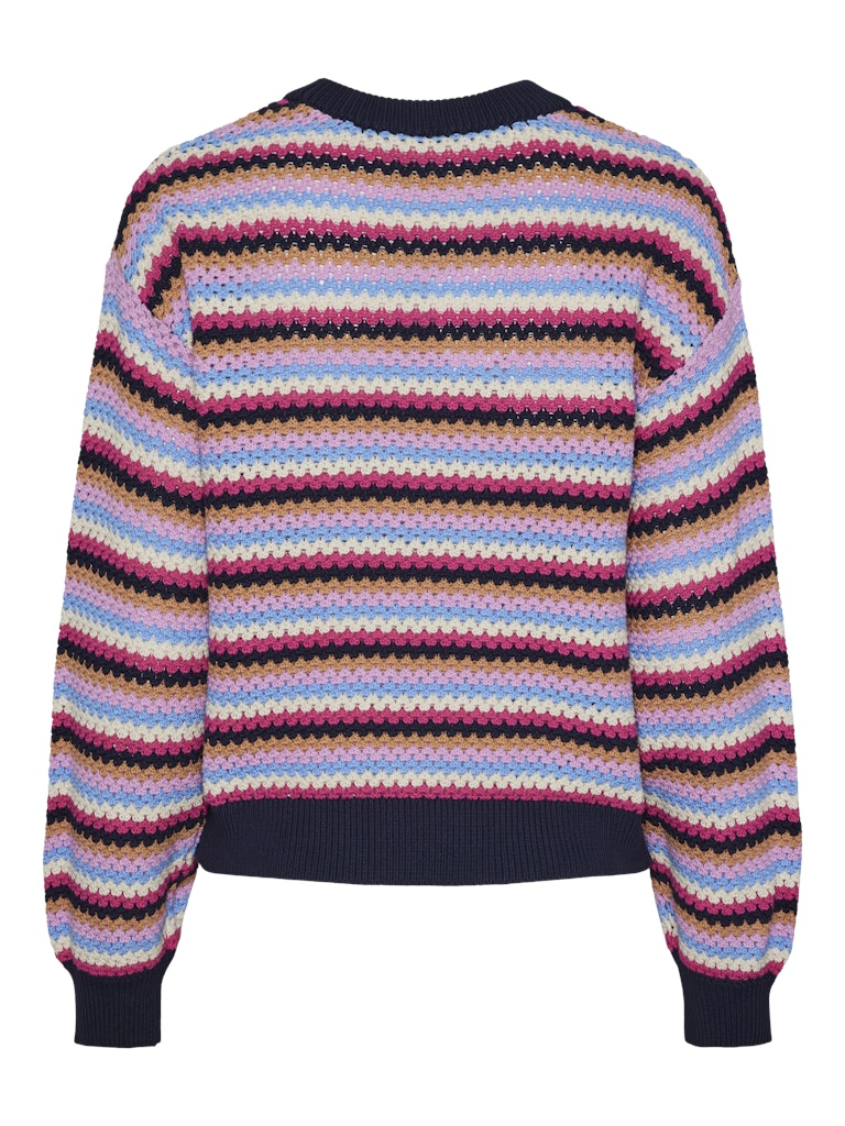YASBela LS Knit Pullover Navy Blazer