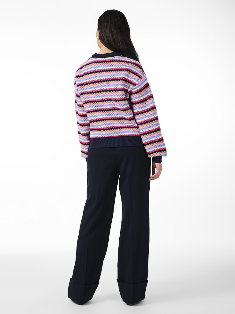 YASBela LS Knit Pullover Navy Blazer